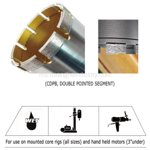 Diamond Core Bit (Segmen Khas)